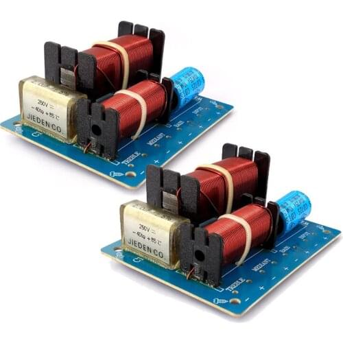 2PCS 3 Way 200W Speaker Treble Alto Bass Frequency Divider Home Theater Hifi Stereo 3Unit Circuit Stereo Audio Crossover Filters