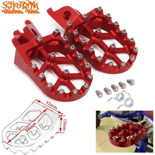 2020 Wide Footpeg FootRest Pedals For HONDA CR125 CR250R CRF150R CRF250R CRF250X CRF450R CRF450RX CRF450X CRF250L CRF250M