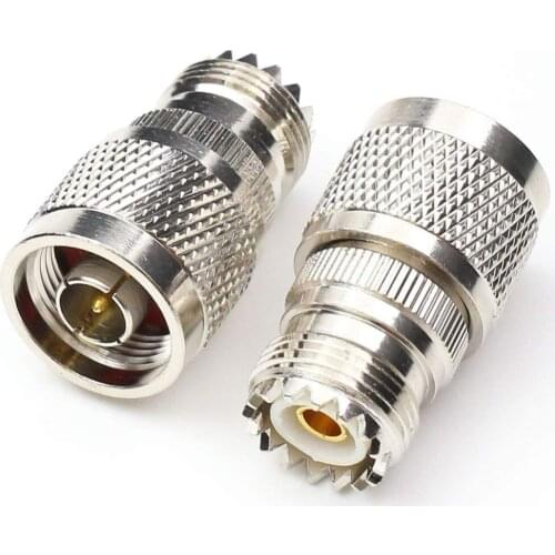 50PCS SO239 UHF Female Jack to N Male Plug RF Coaxial Adapter Connector