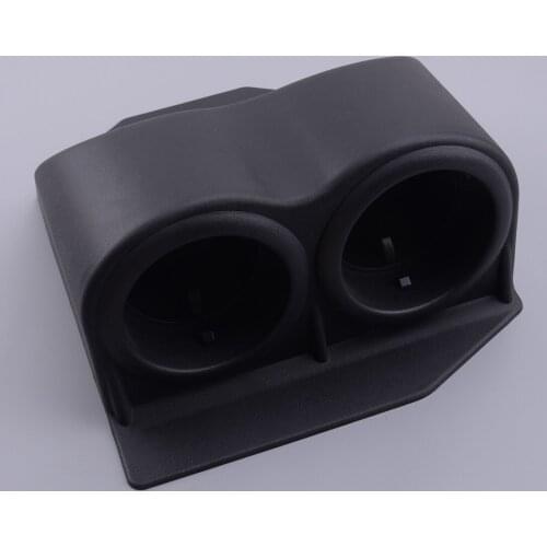 Car Front Dual Cup Bottle Beverage Holder ABS Black Fit For Chevrolet Corvette C5 C6 Z06