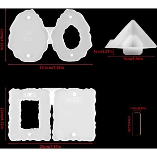 Photo Frame Epoxy Resin Casting Mold Irregular Picture Frame Mold Silicone Mold DIY Personalized Photo Frame Molds Craft