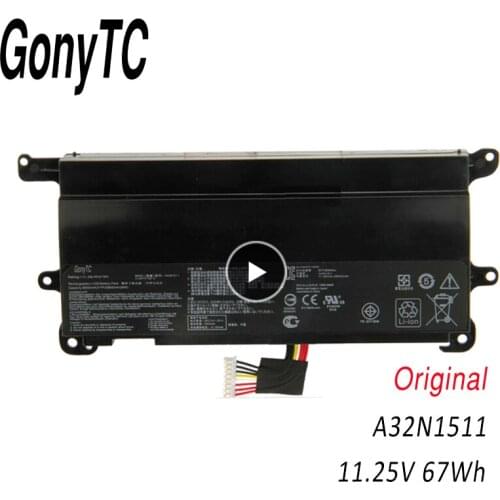 GONYTC A32N1511 32LM9H Laptop Battery for ASUS ROG G752 G752V G752VT G752VY G752VL G752VM GFX72 GFX72V GFX72VT 11.25V 67WH