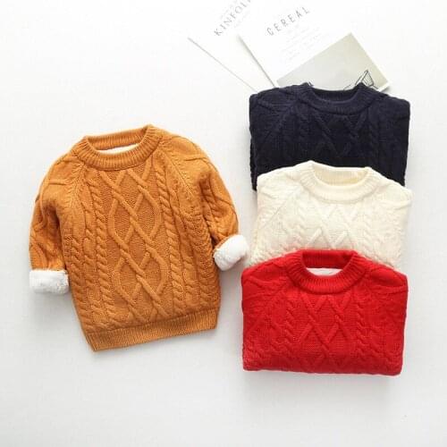 Bibicola Boys Girls Knitted Cardigan Sweater New Children Sweaters Clothing Kids Autumn Winter Thick Warm Cardigan Outwear