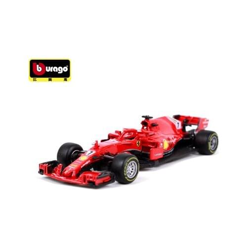 Bburago 1:43 Car F1 Team S.Vettel K.Raikkonen Collective Edition Metal Material Race Car Collection Alloy Car Gift For Kid