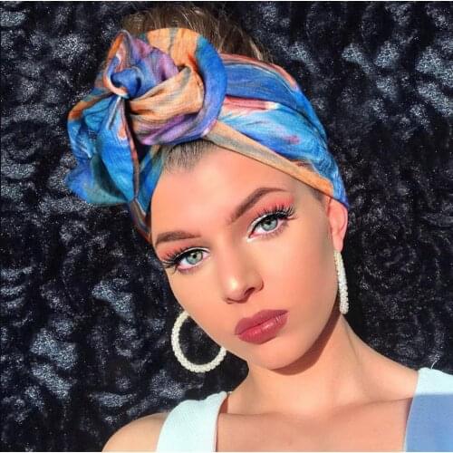 Multi Use Wrap Wire Headbands Hair Band Girls Bow Rabbit Ear Head Band Hair Accessories for Women Scrunchy Headwrap Hairband