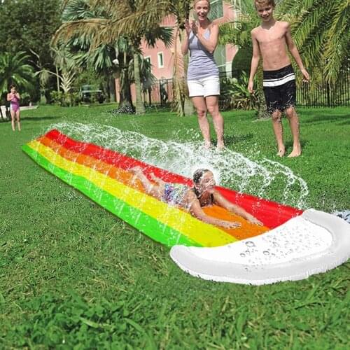 Inflatable Water Slide Pools Sprinkler Kids Children Summer Swimming Pool PVC Outdoor Backyard Lawn Water Games Toys