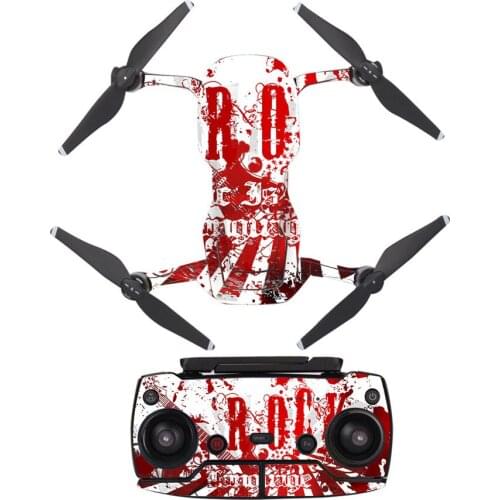 Punk Rock Style Decal Skin Sticker For DJI Mavic Air Drone + Remote Controller + 3 Batteries Protection Film Cover A0147