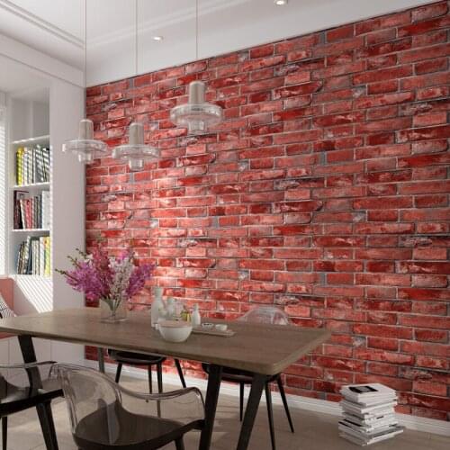 Beibehang New Chinese retro wallpaper living room bedroom wallpaper PVC hotel return point tea brick wall paper papel de parede