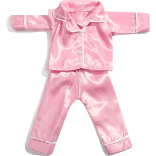 Doll Clothes 2 Colors Pajamas Comfortable Fit 18 Inch American Doll & 43 Cm Born Doll Accessories For Your Generation
