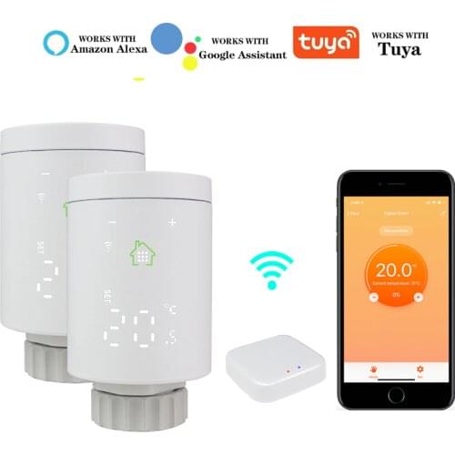 WIFI Smart Thermostat Week Programmable Floor Heating Temperature Controller Radiator Wireless Gateway Hub Work For Google Home