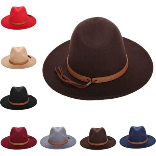 5pc Fedoras in Bulk Male Female Felt Fedora Hat Women Men Jazz Panama Cap Woman Man Caps Womens Mens Large Cowboy Hats Winter