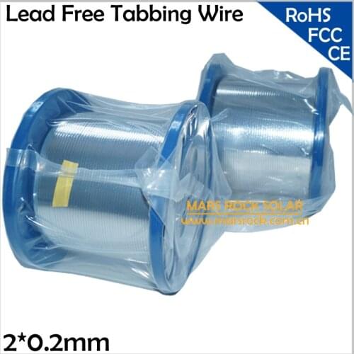 2KG 2x0.2mm Lead Free Solar Cells Welding Wire, 2mm Solar Tabbing Wire, 2x0.2mm PV Ribbon Wire, Solar Cells Welding Material