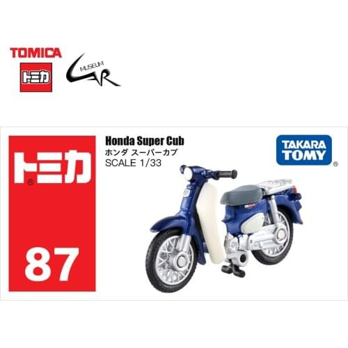 TAKATA TOMY TOMICA Diecast Alloy Car Model Boy Toys 87 HONDA SUPER CUB Collections Gifts