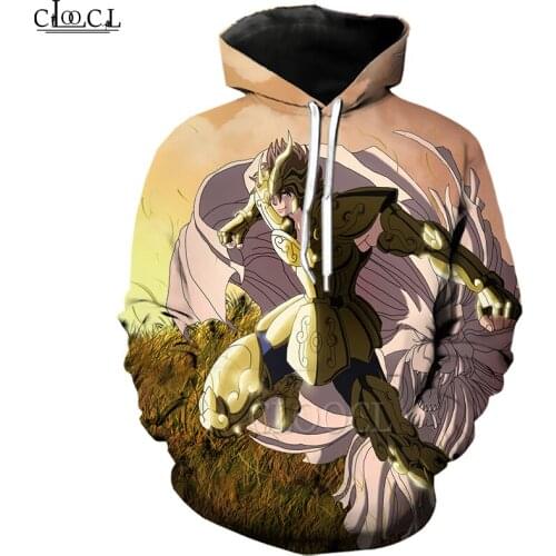 HX New Popular Knights of The Zodiac 3D Print Men Women Fashion Hoodie Harajuku Streetwear Tops Hip Hop Pullover
