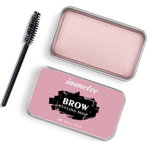 14.1g Three-dimensional Eyebrow Soap No Sensitive Long-lasting Waterproof Transparent Eyelash Growth Brow Styling Soap for Face