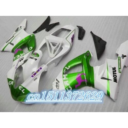 High quality fairings set for 1998 1999 YZF-R1 white green CAMEL YZF R1 98 99 fairing kit