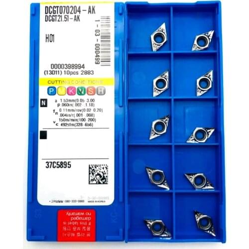 DCGT070204 DCGT070208 DCGT070202-AK H01 high quality 100% aluminum cutting tool for outer circle aluminum alloy CNC lathe