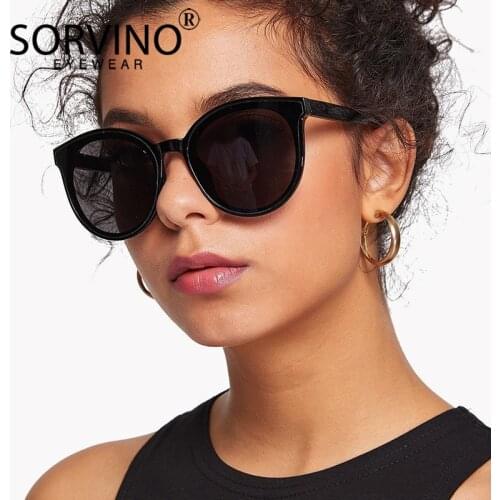 SORVINO Vintage Shades For Women Oval Sunglasses 2020 Retro Oversized 90s Rave Festival Brand Designer Mirror Sun Glasses SP309