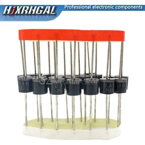 10PCS 10A10 6A10 electrical Axial Rectifier Diode R-6 DIP 10A 1000V 10a10 hjxrhgal