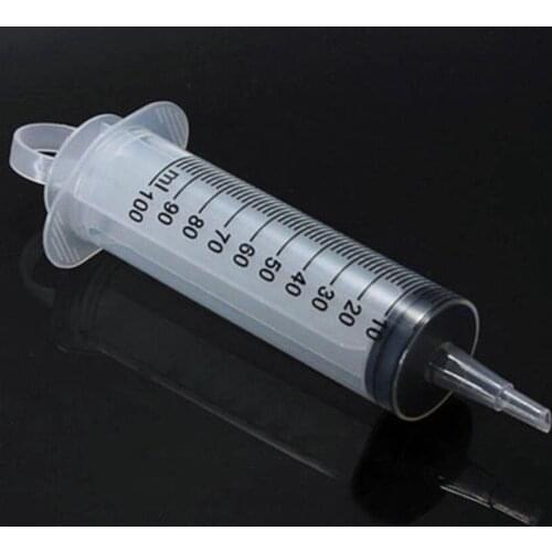 100mL Reusable Plastic Syringes Feeder Cleaning Douche Enema Nutrient Sterile Health Measuring Syringe Tools