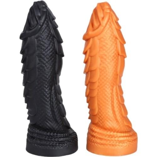 Anal Plug Dragon Scale Anal Dildo Butt Plug Big Penis Masturbators for Women Man Stimulator Lesbian Long Huge Dildo Sex Toys