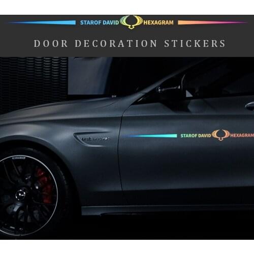 Car Stickers For Ssangyong ActYon Tivolan Korando Rexton 2 Door front and rear glass modification stickers Reflective stickers