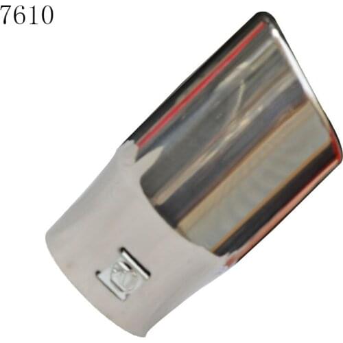 Car Exhaust Muffler Pipe Stainless Steel Silver Exhaust Pipe Tail Tip part