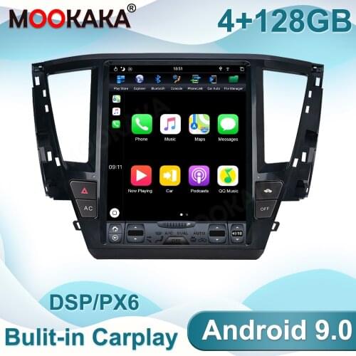 Wireless Carplay128G Android 9 For Mitsubishi L200 Pickup 2007+ Car Multimedia Stereo Player Headunit Audio Radio GPS Navigtion