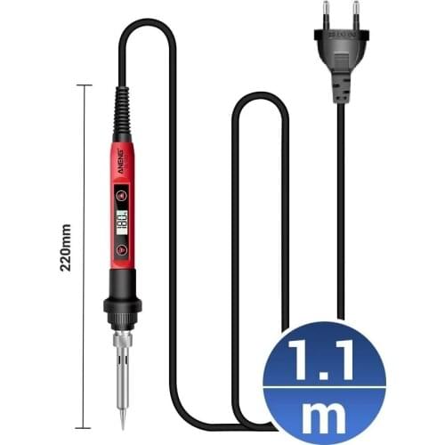 ANENG SL102 60W Digital Electric Soldering Iron Temperature Adjustable 220V 110V Welding Tool Ceramic Heater Soldering Tip