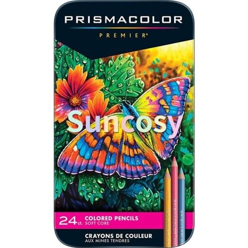 Prismacolor Premier Soft Core Colored Pencils 24count colors Artist Quality 3597T