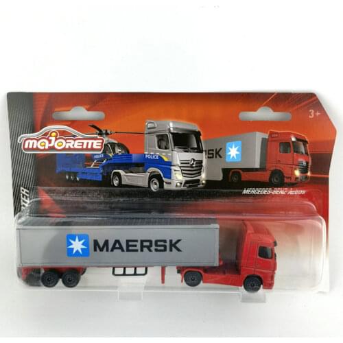 Majorette 1/64 MAN T6A Benz Engineering truck Vehicles Collection Metal Die-cast Simulation Model Cars Toys