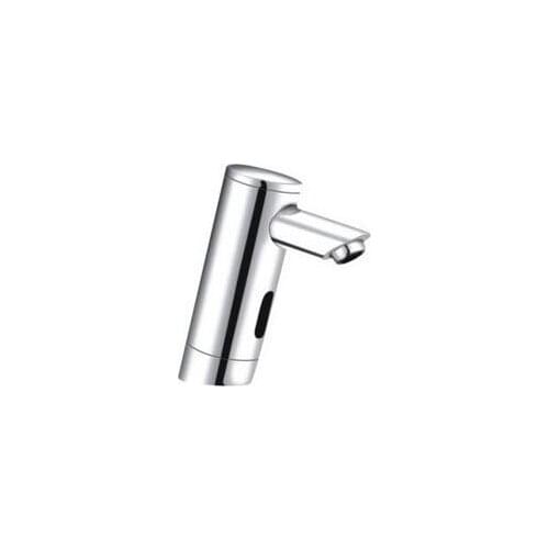 Chrome plated infrared sense faucets, Single hole sink basin water tap for toilet, Brass automatic sense faucet bathroom fixture