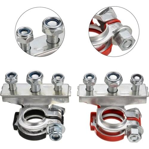 2pcs 3 Way 12V Car Battery Terminal Connector Clamps For Caravan Van Auto Truck Motorhome DIY Tool Parts Accessories