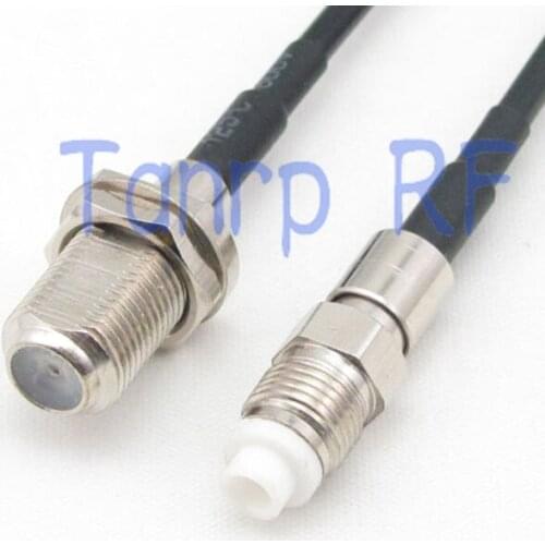 50CM Pigtail coaxial jumper cable RG174 extension cord 20in F female jack to FME female jack RF connector adapter