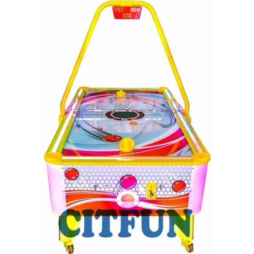 Commercial coin pusher air hockey table with top metal box;Game center hottest air hockey table game machine for sale CIT-DMP14B