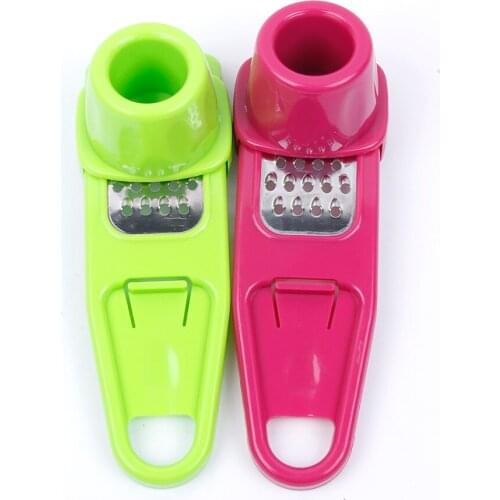 Stainless Steel Pp Garlic Presses Ginger Cutter Candy Mini Kitchen Garlic Ginger Gadget Slicer Kitchen Accessories Dining Tools