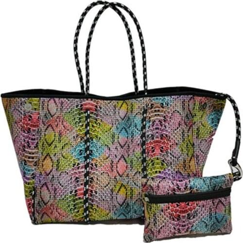 2021 new Handbags Hollow Shopping Bag Casual Tote Bag Female Soft Big Bag Slung Shoulder Bag New Large Sandy beach handbags