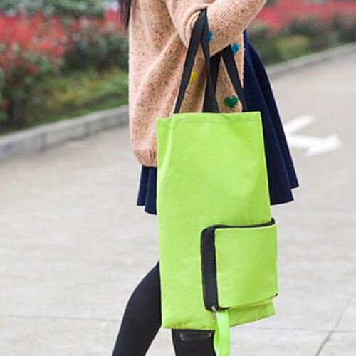 New Arrival Shopping Bag Large Capacity Shopping Food Organizer Trolley Bag On Wheels Bags Folding Portable Shopping Bags