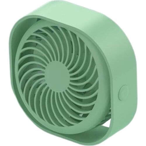 Portable Mini USB Fan Rechargeable Battery with 3 Speed LED Light for Home USE