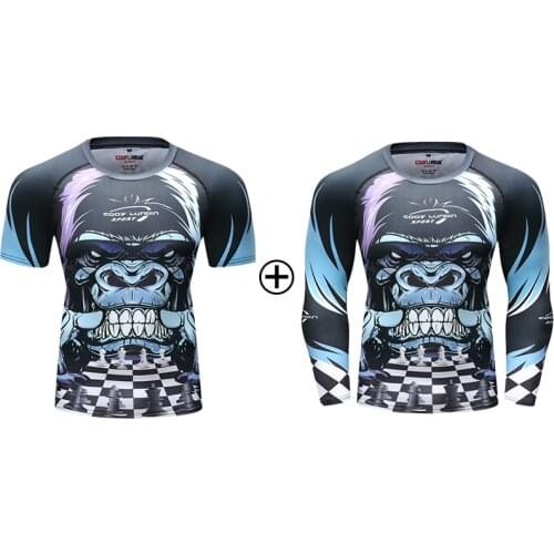 Cody Lundin High Casual Rashguard O-Neck Long Sleeve And Short Sleeve shirts Camo Print T-Shirt for Men Gym Running Tight