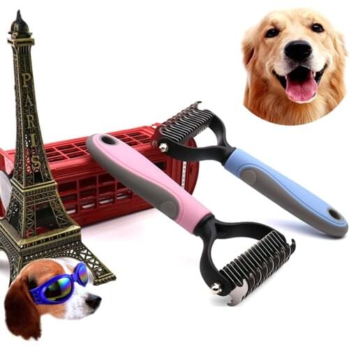 Hair Removal Comb for Dogs Cat Fur Trimming Dematting Deshedding Brush Grooming Tool For matted Long Hair Curly Pet