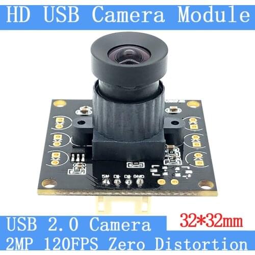 Non Distortion Barcode Scanning 2MP Full HD 1080P OTG Webcam UVC High Speed Linux MJPEG 30FPS/60FPS/120FPS USB Camera Module