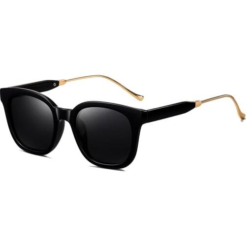 High-end Pilot Squared Driver Sun Glasses Polarized Mirror Sunglasses Custom Made Myopia Minus Prescription Lens -1 to -6