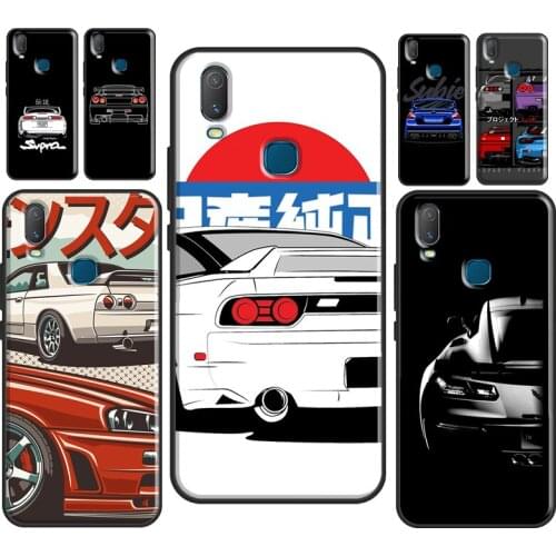 Sports Car JDM Drift Phone Case For Vivo Y1S Y11 2019 Y12 Y15 Y17 Y19 Y20 Y30 Y50 Y91C V17 Neo V20 SE Cover