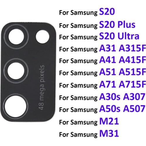 Rear Back Camera Glass Lens For Samsung A30S A50S A31 A41 A51 A71 M21 A31 A21s A70s S20 Plus Ultra Note 10 Lite A11 A01