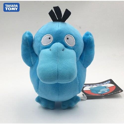 Takara Tomy Japan Animal Duck Stuffed Pokemon Animal Cartoon Psyduck Shiny Doll Soft Stuffed Christmas Gifts for Kids Plush Toys