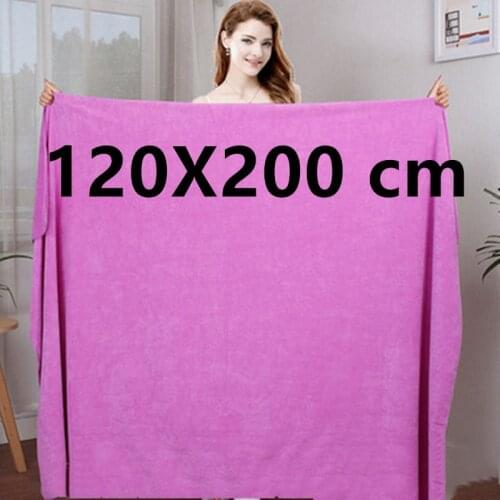 Thick 100X200 cm ultra-fine fiber absorbent towel, quick-drying soft sports sweat-absorbent towel, beauty salon bath towel