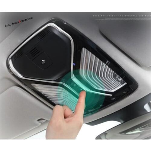 Yimaautotrims Top Roof Reading Lights Lamp Cover Trim ABS Fit For BMW 5 Series Sedan G30 530I 2017 - 2021 Interior Mouldings