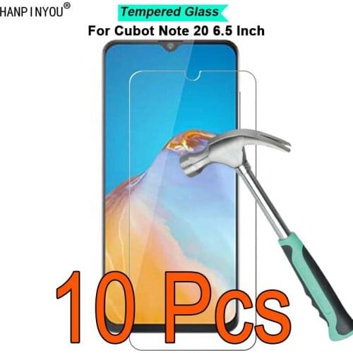 10 Pcs/Lot For Cubot Note 20 Note20 6.5" 9H Hardness 2.5D Ultra-thin Toughened Tempered Glass Film Screen Protector Guard