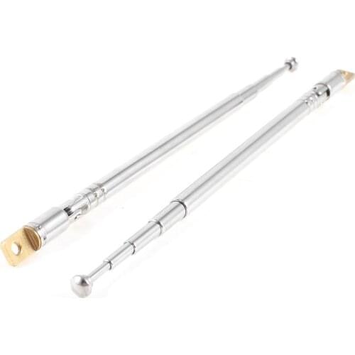 2Pcs Multi Purpose TV Cable FM AM Radio Telescopic Antenna Aerial 32cm